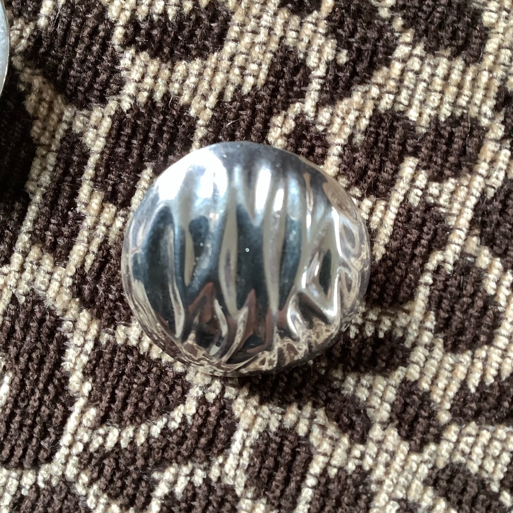 Vintage Sterling Silver Clip On Earrings Made In Mexico